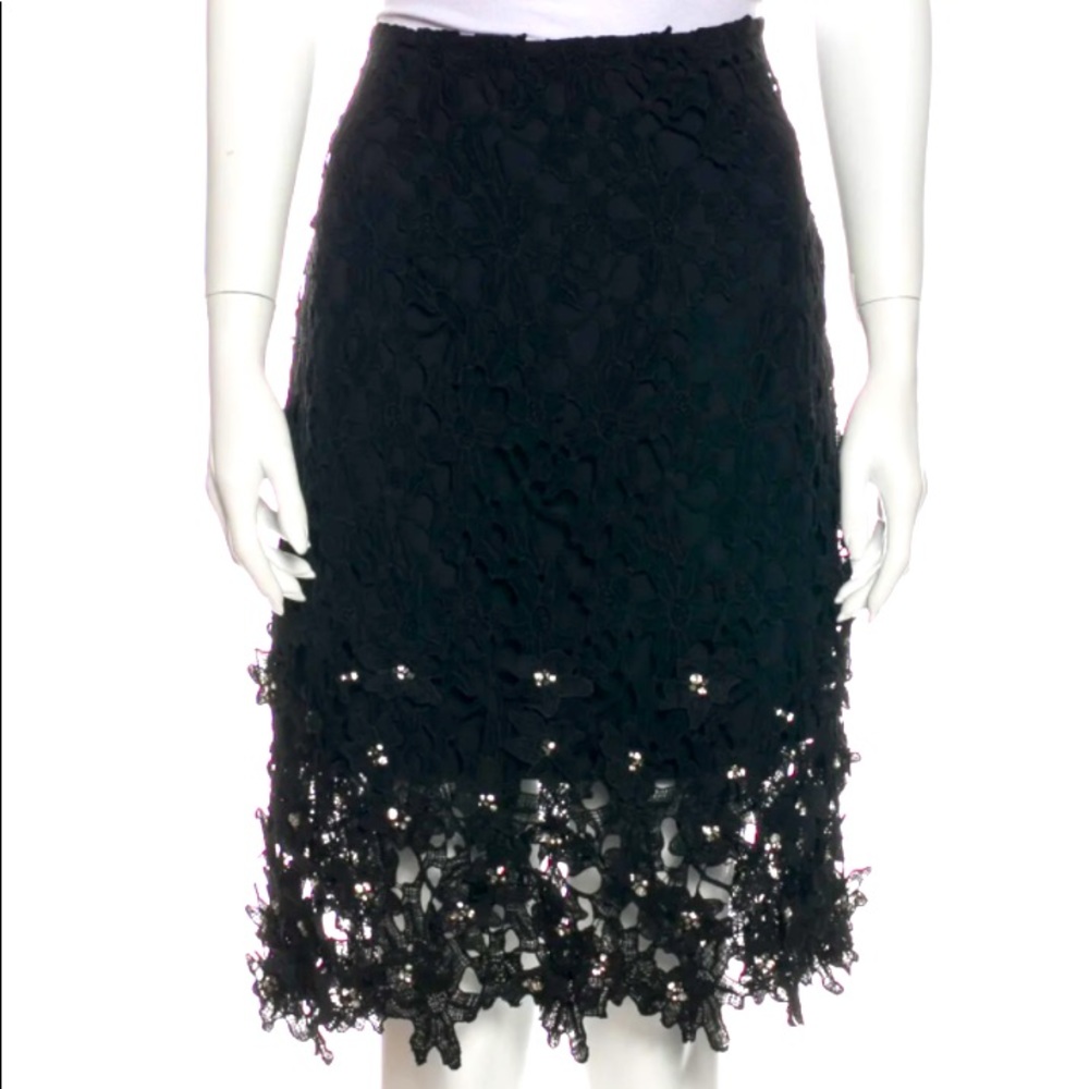 Zac zac Posen crystal embellishments knee-length